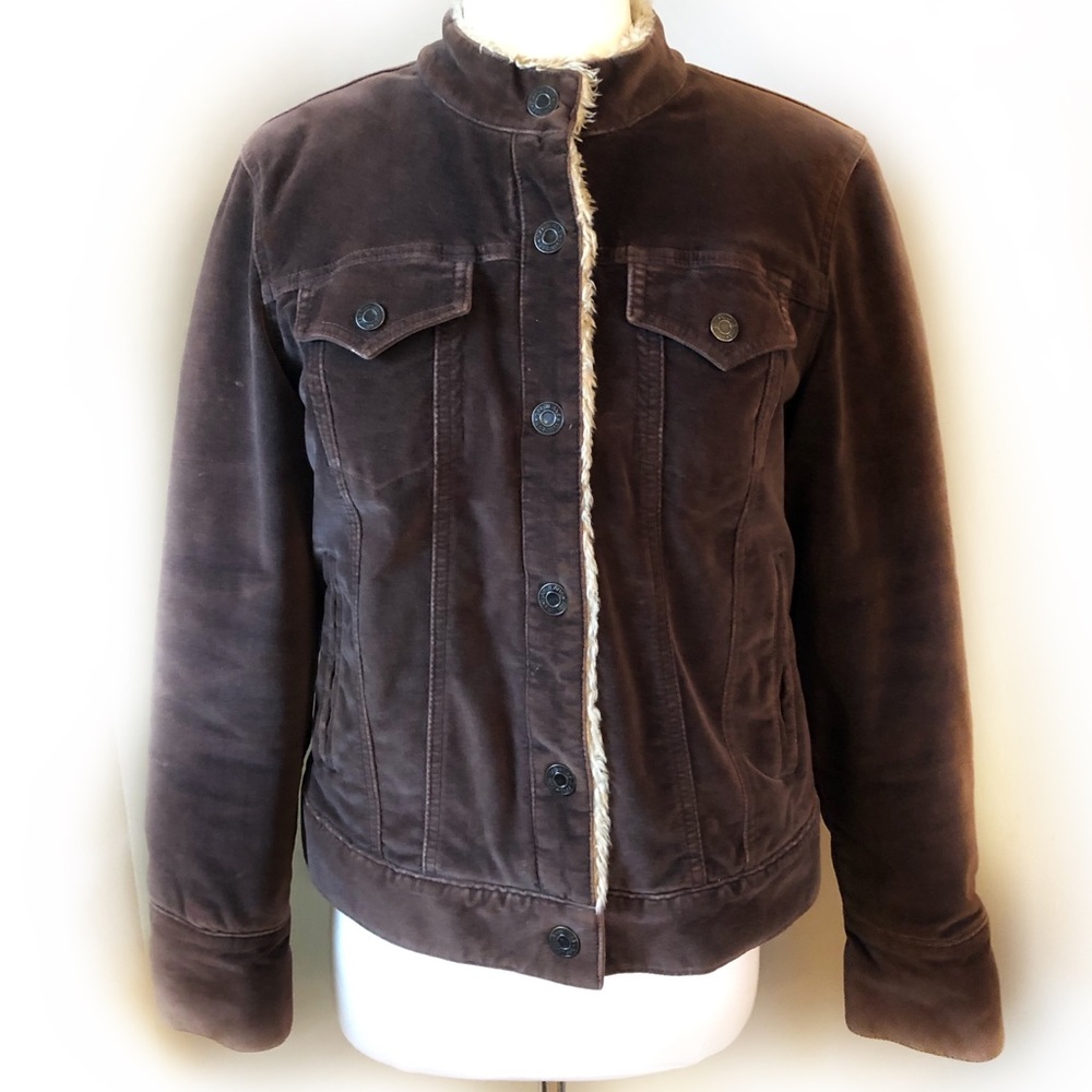 GAP velvet sherpa jacket size medium